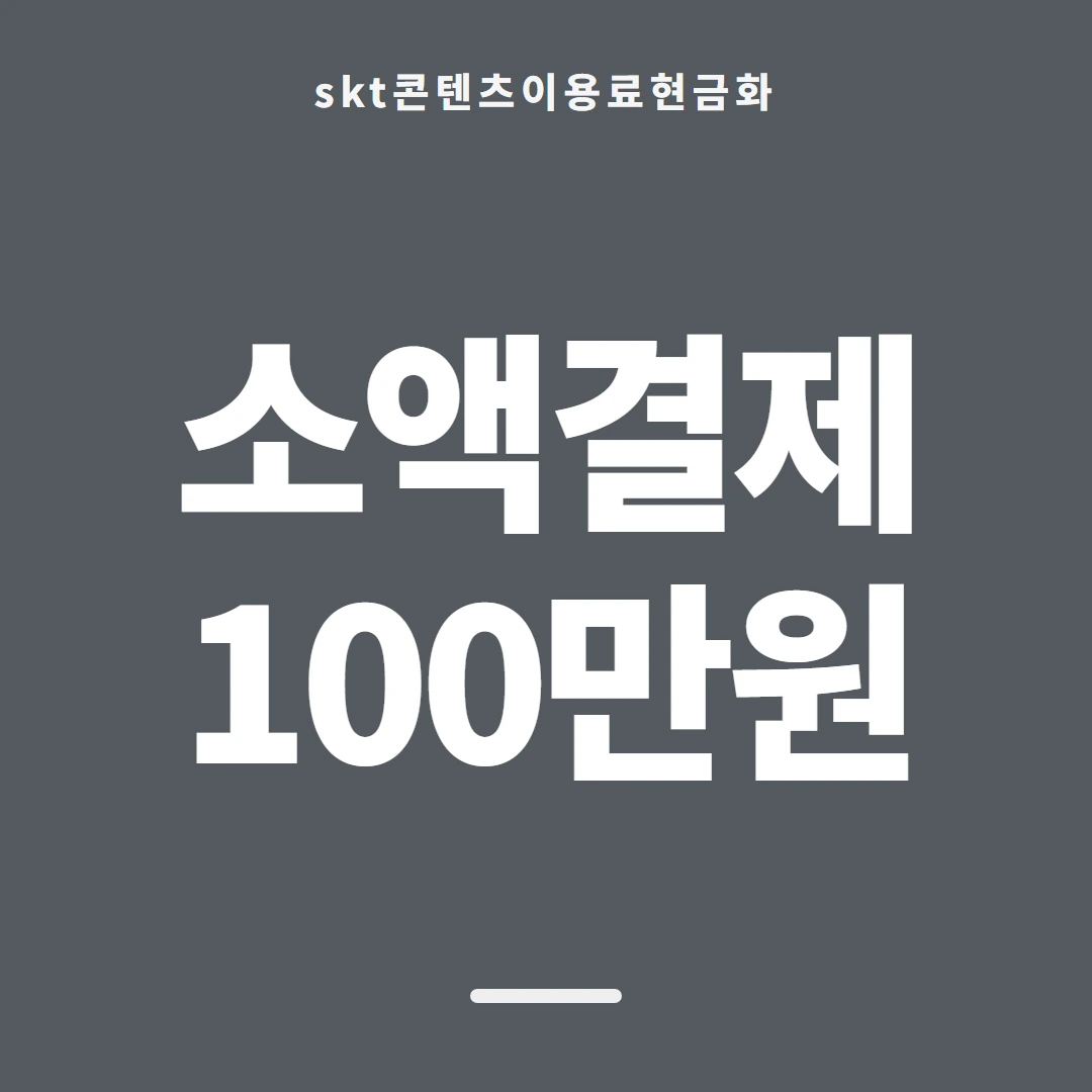 품티켓 SKT 콘텐츠이용료 통신사별 규정 차이 안내 이미지